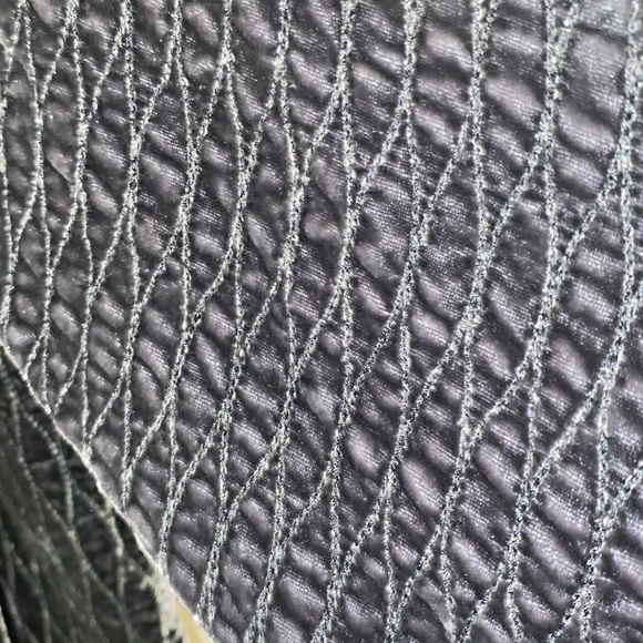 Eileen Fisher Silk Velvet Quilted Open Blazer/Jacket Topper Size Medium - Picture 9 of 10